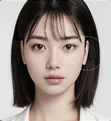 누운 귀 필러 Before